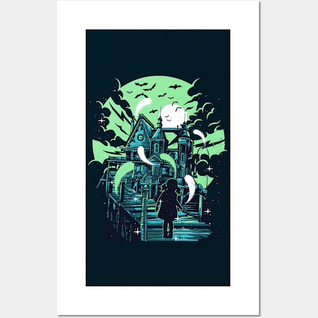 Haunted Girl Wall Art by Dark Planet Tees